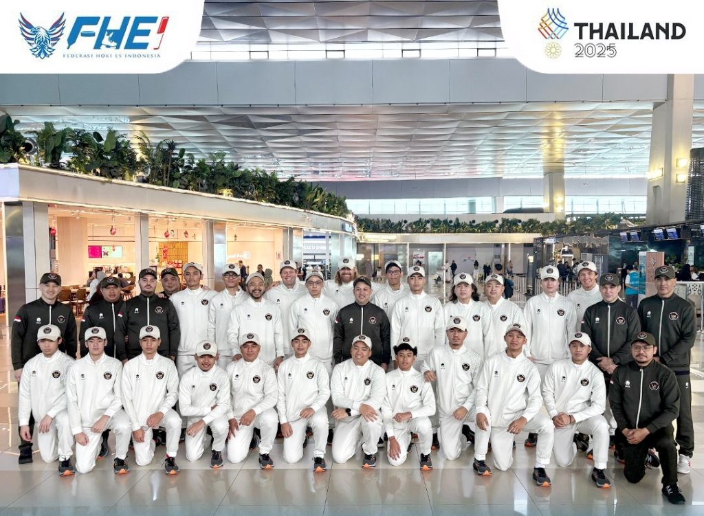 Acara Pelepasan Keberangakatan Tim Hoki Es Indonesia Untuk SEA GAMES 2025 di Bandara Soekarno Hatta